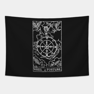 The Wheel of Fortune in white Tapestry