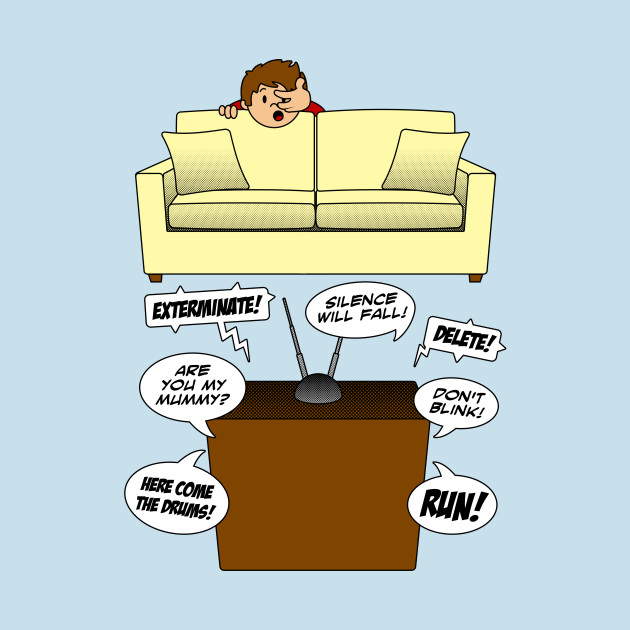 Behind The Sofa - Doctor Who - T-Shirt | TeePublic