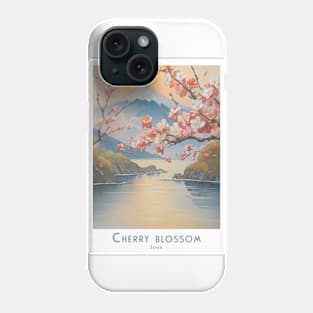 Cherry Blossom Japan Vintage Retro Art Style Phone Case