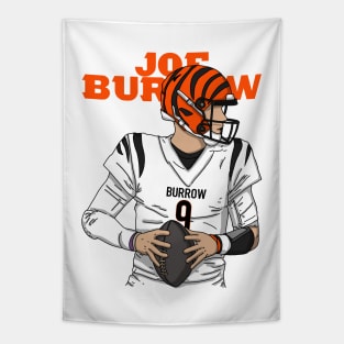 Joe Burrow Comic Style Tapestry