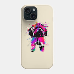 Fluffy Havanese Stencil Illustration Phone Case