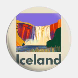 Iceland Skogafoss Pin