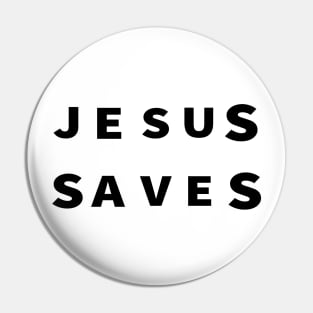 Jesus Saves Cool Inspirational Christian Pin