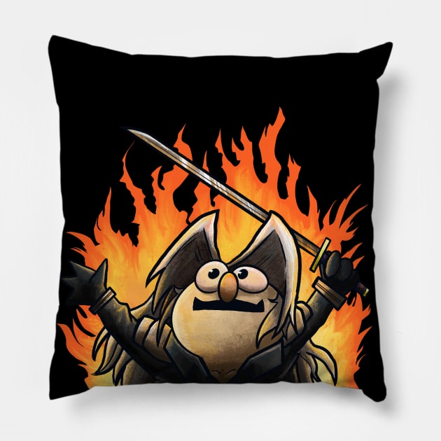 A Burning Desire Pillow by Allistrations