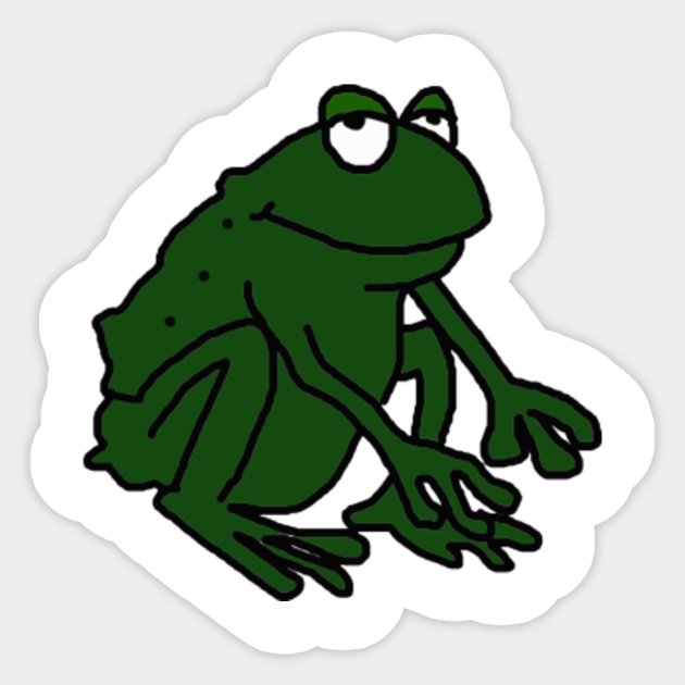 Funny Frog Cartoon Frog Cartoon Sticker Teepublic Find & download free graphic resources for cartoon frog. teepublic