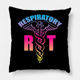 Respiratory Therapist Caduceus Beach Colors Pillow