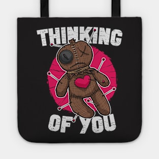 Thinking of You // Funny Voodoo Doll Creepy Cute Tote