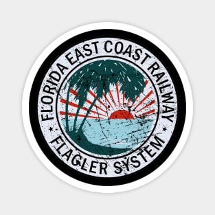 Distressed Florida East Coast Railway Magnet