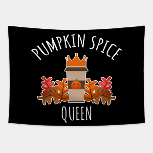 Pumpkin Spice Queen Tapestry