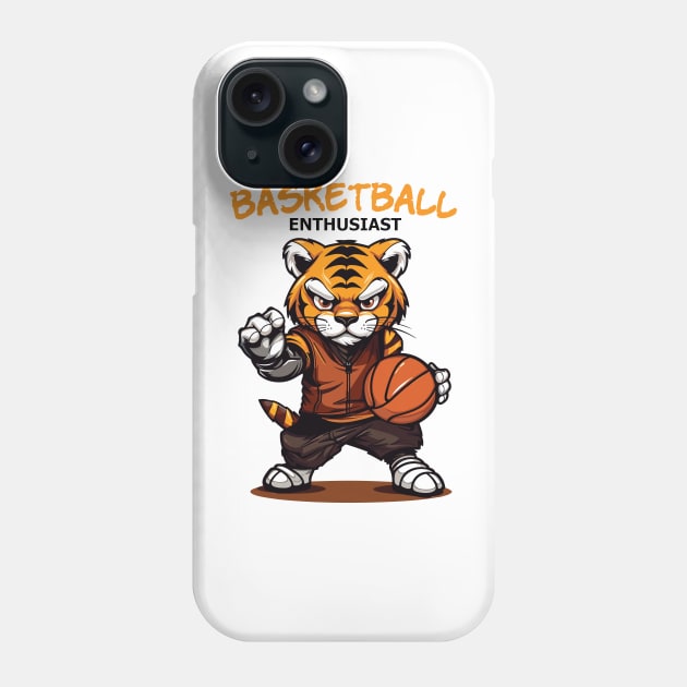 Cute Basketball Enthusiast Phone Case by Yopi