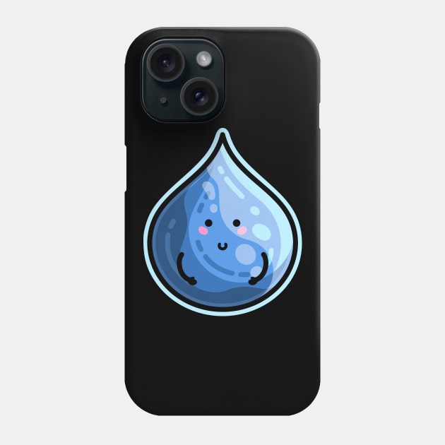 Kawaii Cute Water Droplet Phone Case by freeves
