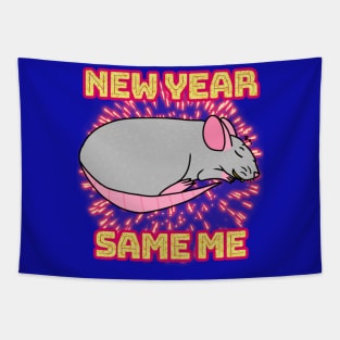 New Year, Same Me (Full Color Version) Tapestry