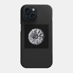 Backyard Flowers In Black And White 10 Phone Case