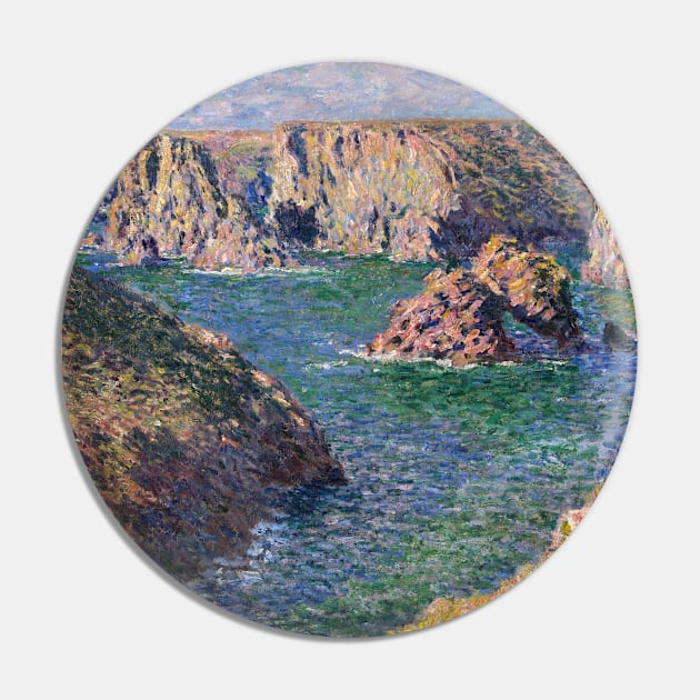 Port-Domois, Belle-Isle by Claude Monet Pin by Classic Art Stall