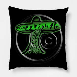 The Copyright Spaceship Pillow