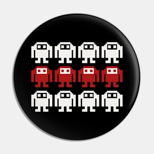 Pixel Robots Pin