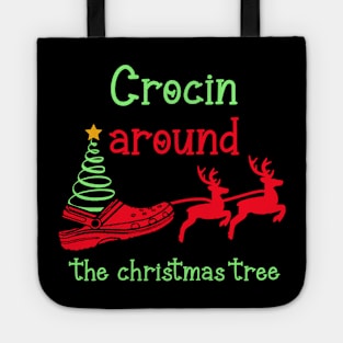 Crocin around the christmas tree Tote