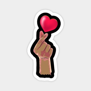 FINGER HEART T-Shirt Magnet