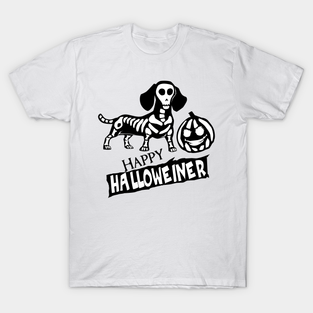 Discover Happpy Halloweiner Weiner Dog - Funny Weiner Dog - T-Shirt