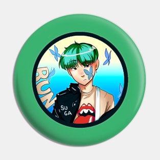 Suga BTS Run Pin