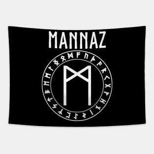 Mannaz Norse Rune Tapestry