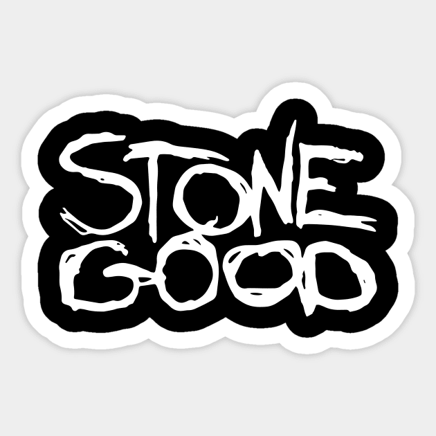 Stonegood - Logo 01 - White - Stonegood - Sticker | TeePublic