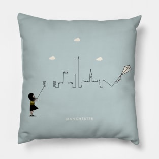 Manchester Skyline Pillow