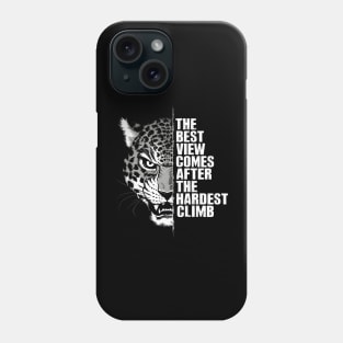 rock climbing tiger Phone Case