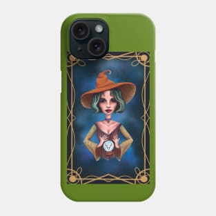 Green hair taurus witch Phone Case