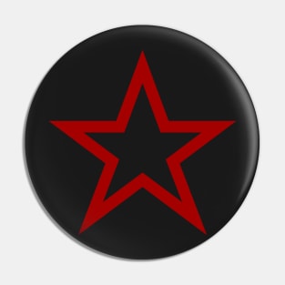 Downtown Girl Aesthetic Red Y2K Star 2000s Cyber Grunge Pin