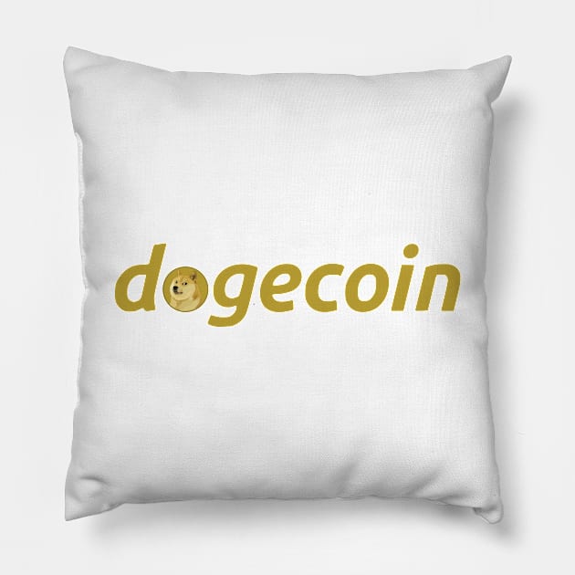 dogecoin gold stonk Pillow by kareemelk