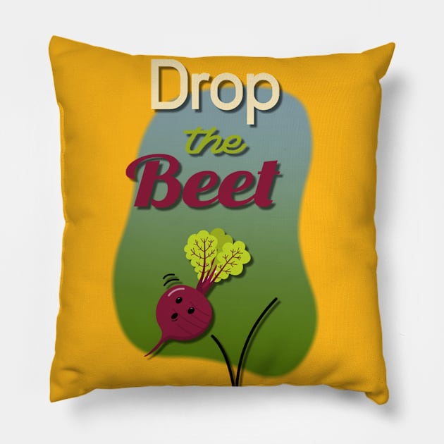 Drop the Beet Pillow by AlondraHanley