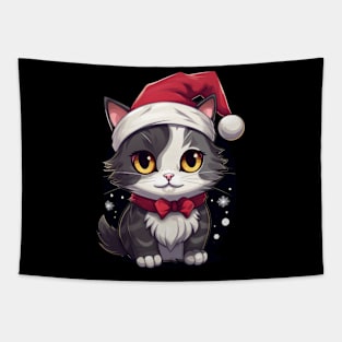 Christmas Cat - Winter Holiday Gift Tapestry