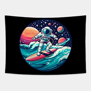 The Surfer Astronaut Tapestry