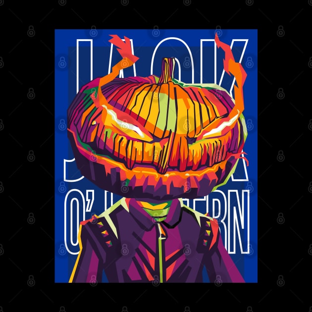 halloween jack o lantern by cool pop art house