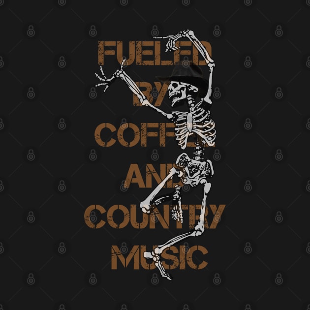 Fueled by Coffe and Country Music / Funny quote / Gift by Yurko_shop