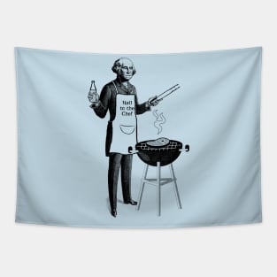 George Washington BBQ Chef - "Hail to the Chef" Tapestry