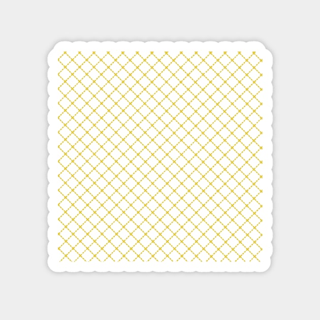 Dotted Grid 45 Yellow Magnet by ProjectM