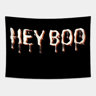 Hey Boo Spooky Halloween Design Bats For Men Women Kids Tapestry