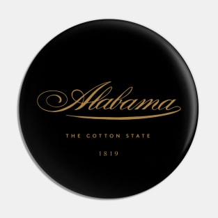 Alabama Calligraphic Lettering Pin