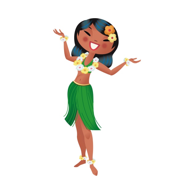 Hawaiian dancing girl by RussellTateDotCom