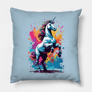 Watercolor Unicorn Pillow