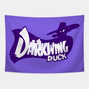 Retro Vintage Dark Wing Duck Tapestry