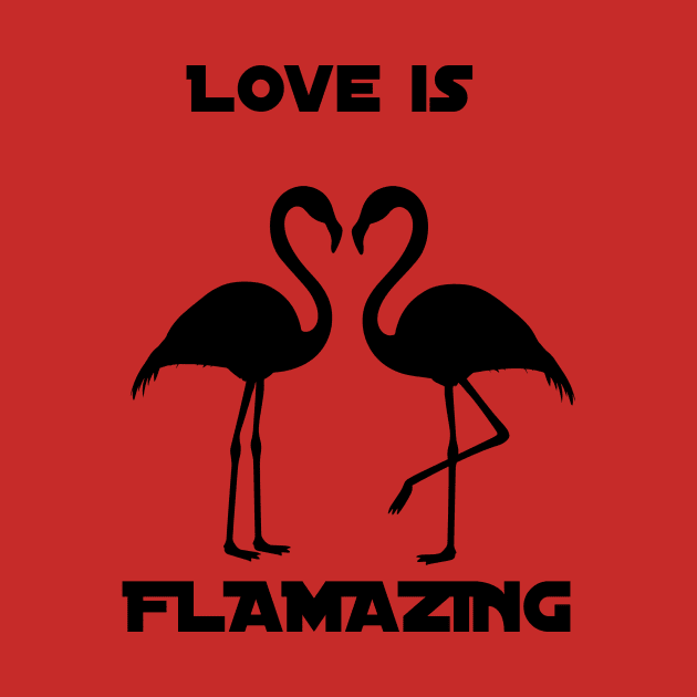 Amazing love with flamingos by Imutobi