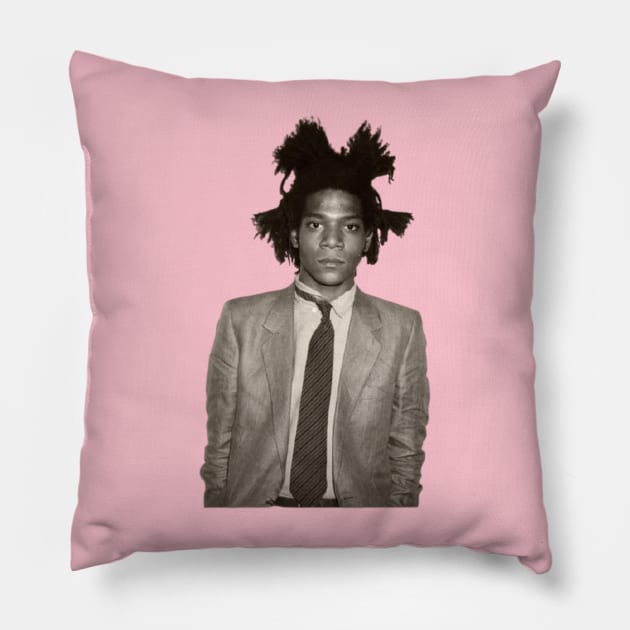 Basquiat still Pillow by One Mic History Store