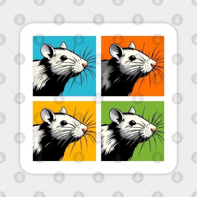 Pop Rat Art - Cute Rats Magnet by PawPopArt