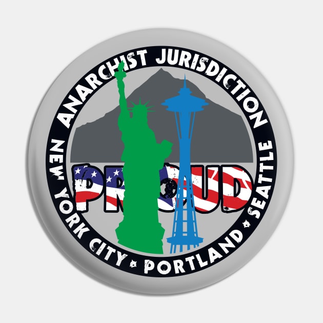 Anarchist Jurisdiction Proud Pin by PeregrinusCreative