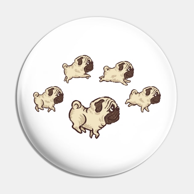 Running Pug Pin by sanogawa