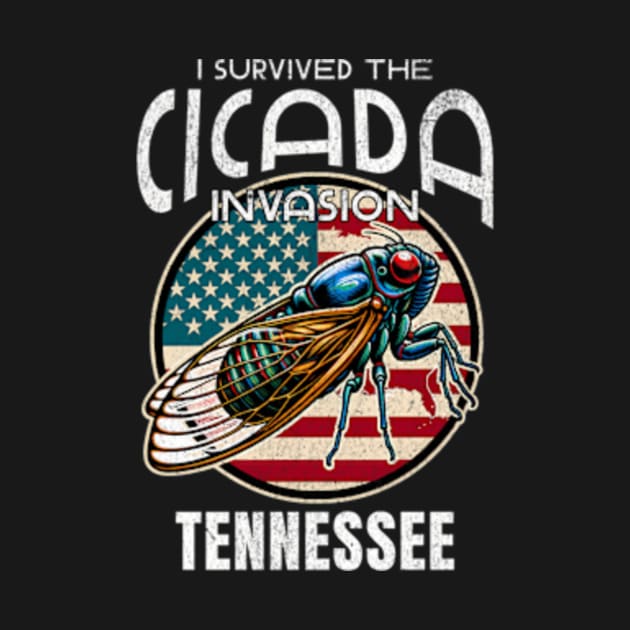 I Survived The Cicada Invasion Tennessee Cicada 2024 Map Cicada