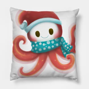 Cute Octopus Drawing Pillow